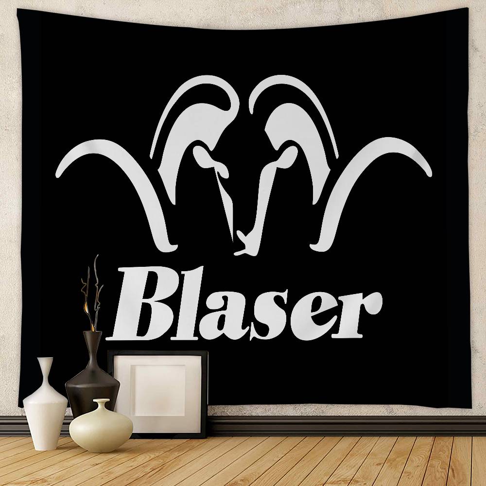 Blaser Logo Tapestry Art Printing Japanese Wall Tapestry Anime Wall Hanging Home Decor