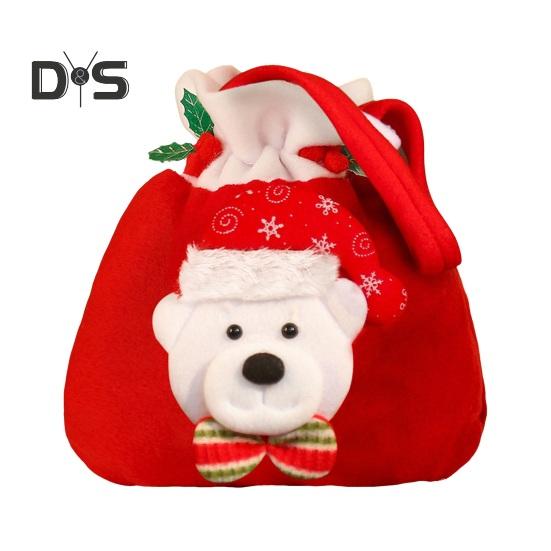 

Рождественский подарочный пакет Рождественский снеговик Санта-медведь Лось мешок для конфет Подарочная упаковка с завязкой Мешок для хранения сладостей Мешок для чулок Подарок на вечеринку C