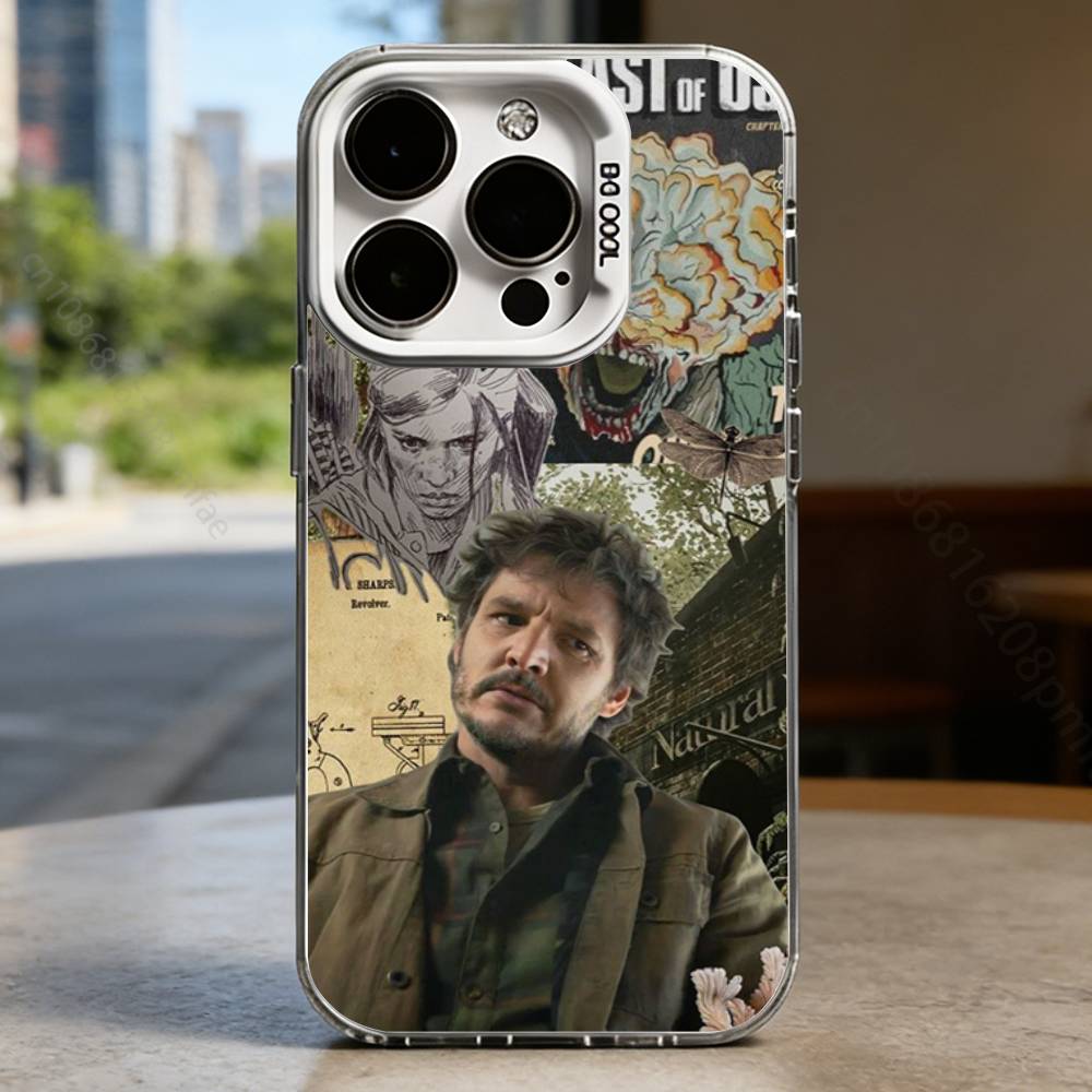 P-Pedro Pascal White Shockproof Phone Case For iPhone 16,15,14,13,12,11,Pro,XS,Max,Plus,Mini,SE