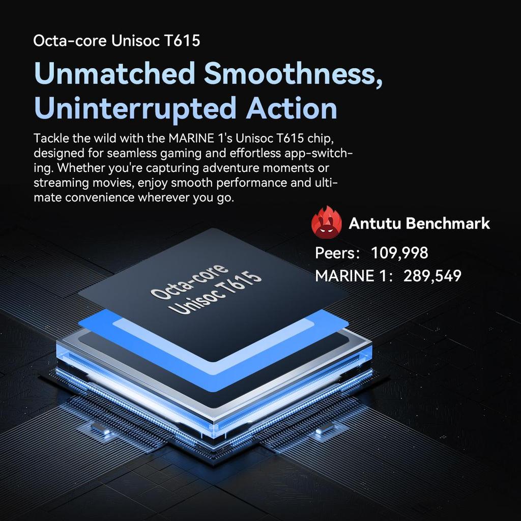 Blackview OSCAL MARINE 1 Rugged Smartphone UMS9230E T615 90Hz 4GB 128GB 5100mAh