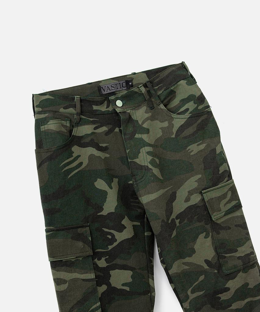 VASTIC Bootcut Camo Cargo Pants_Khaki