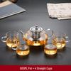 ZISIZ Hitzebeständige Glas Teekanne
