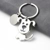 Creative Cartoon Cat Dog Metal Keychain Cute Animal Key Ring Charms Pet Lovers Souvenir Bag Pendant Ornaments Accessories