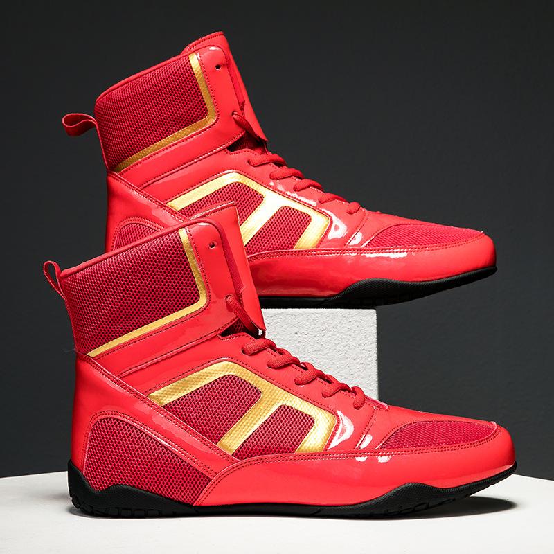 Pro Boxing Shoes Men's Wrestling Training Shoes Martial Arts Training Shoes for Men and Women Anti Slip Flighting Shoes