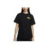 Nike Sportswear Cartoon Letter Print Loose Short Sleeve T-Shirt Women Tops Black HM5024-010