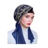 Krajkový strečový turban pro ženy, předvázaný šátek na hlavu