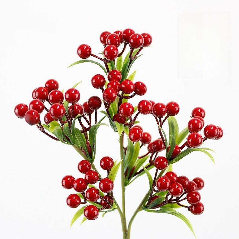 Simulated Foam Fruit Christmas Berry Home Decoration Artificial Simulated Plant Blueberry Fruit Fortune Fruit Red Fruit Branch