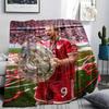 Kane9 Printed Flannel Blanket, soft throw for bedroom sofa, washable,soccer fan merchandise, great gift.