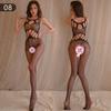 Sexy Lingerie Open-file Uniform Onesie Jacquard Stockings Net Socks Onesie Free Net Clothes Can Be Hand-torn Socks