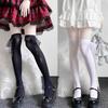 Bowknot Stockings Womens Lace Trims Thigh High Stockings Over Knee Long Stockings,Long Socks for Student Girl