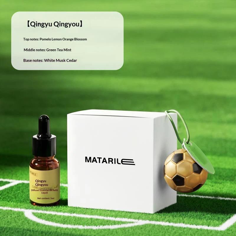 Football Shaped Hanging Air Freshener Long Lasting Fresh Scent Lovely Creative Design for Car Bedroom Bathroom Kids Gift