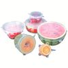 6PCS/set Silicone Elastic Lid Reusable Durable Food Storage Bowl Lid Silicone Lid Cover Dishwasher and Refrigerator Safe Storage Kitchenware