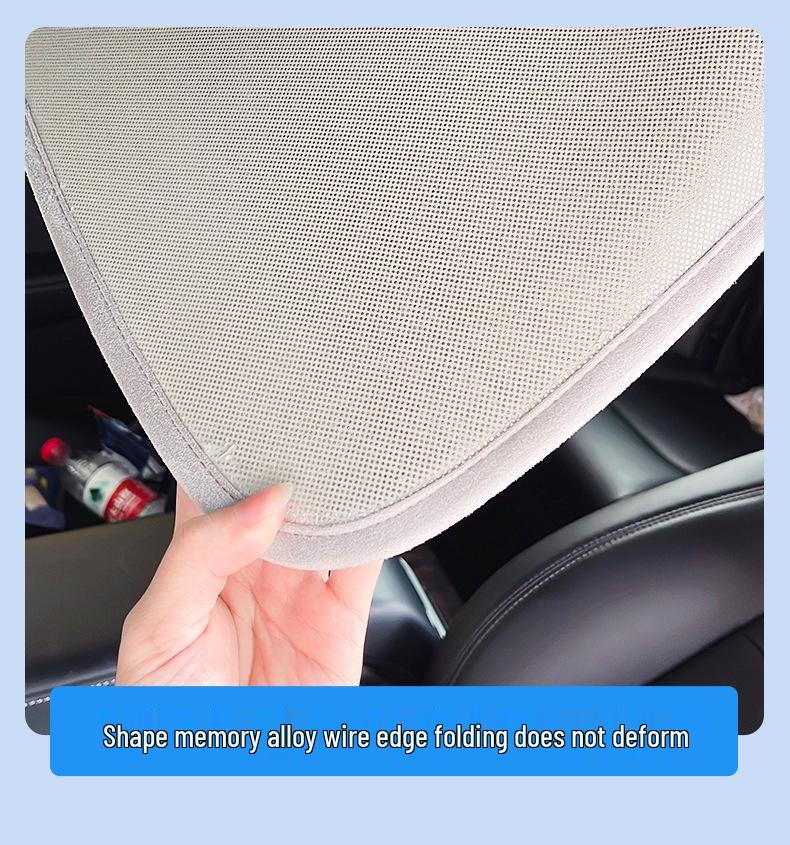 Suede Nano Sunshade for 25 Luxgen N7 Models - 3rd Gen Electrostatic Sunroof Ice Shield