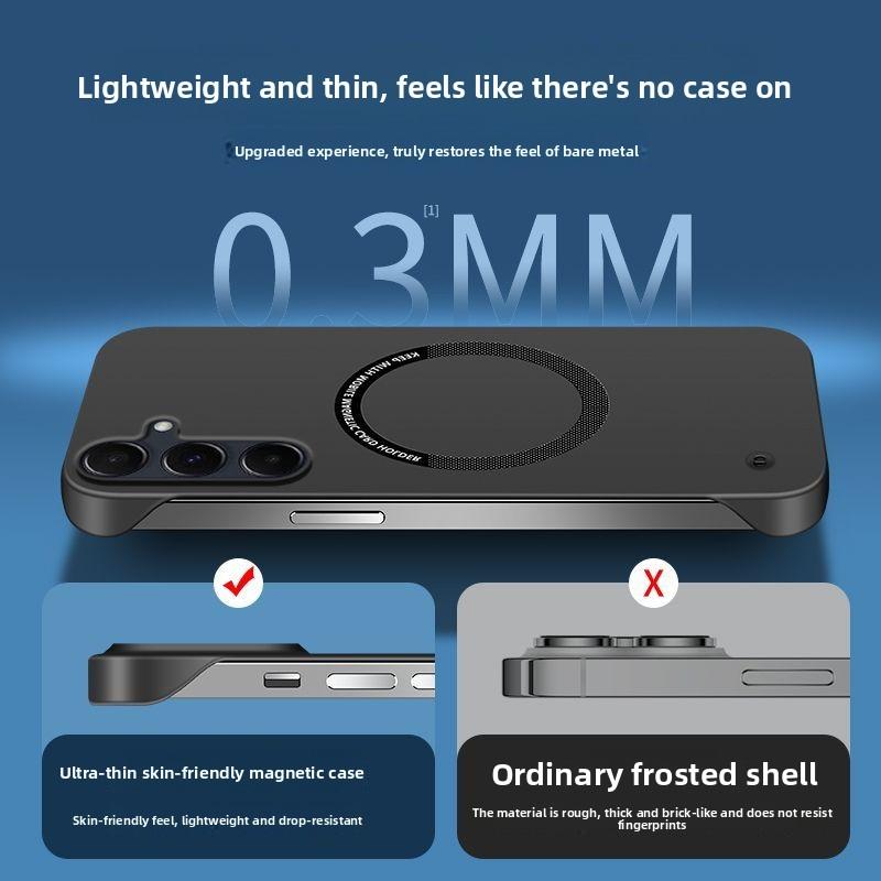 Luksusowe Ultra Cienkie Etui Matowe typu Skin Feel Dla Samsung Galaxy A57 A37 A17 A56 A36 A26 F17 M17 A55 Dla Magsafe Osłona Ochronna PC