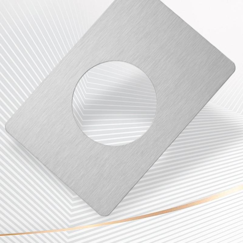 2 ks Nerezová ocel Opravná deska zámku dveří Zesilovací deska dveří Kryt pro upevnění kliky dveří Výplň Opravná zadní deska