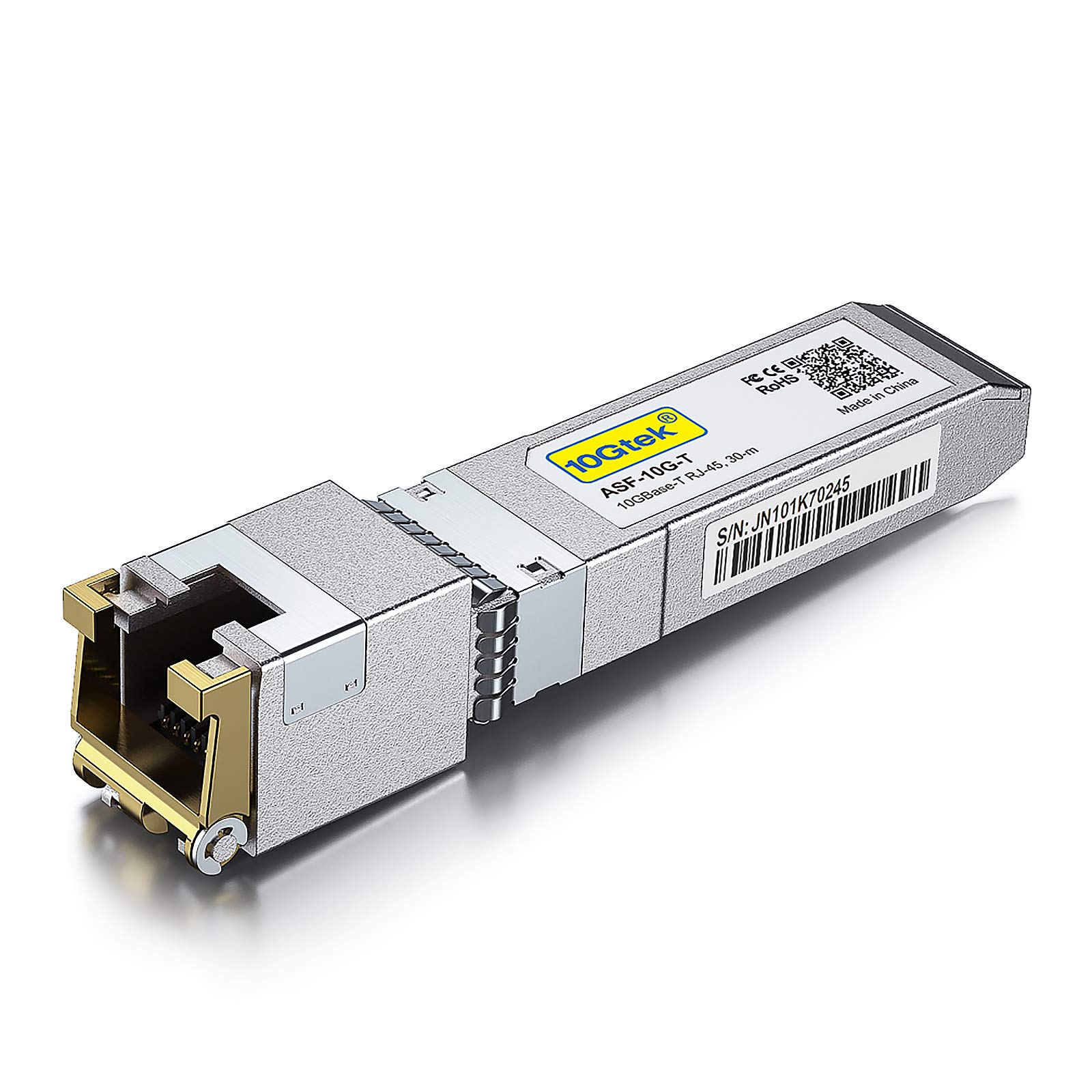 

10Gtek 10G до 30 модулів 10GBase-T SFP+, сумісних з Intel E10GSFPT, 10G-T, мідь, RJ-45 SFP+ CAT.6a, лічильники,