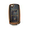 2 Knappar Mjuk TPU Skal Fob För VW Volkswagen MK4 Bora Golf 4 5 6 Jetta Passat Polo Bora Touran Skoda Seat Bilnyckelfodral