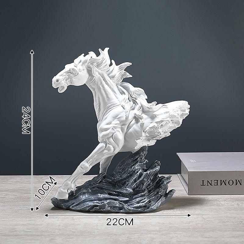 

Статуэтка лошади «Богатство» прозрачная, смоляные украшения для дома, гостиной, фэншуй, аксессуары, магазин, офис, компания, фигурки, декор