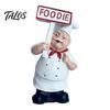 Kitchen Magnetic Decoration Cartoon Fat Chef Fridge Magnet, Hand-painted 3D Refrigerator Magnet Picture Photo Holder for Home Office Decorative