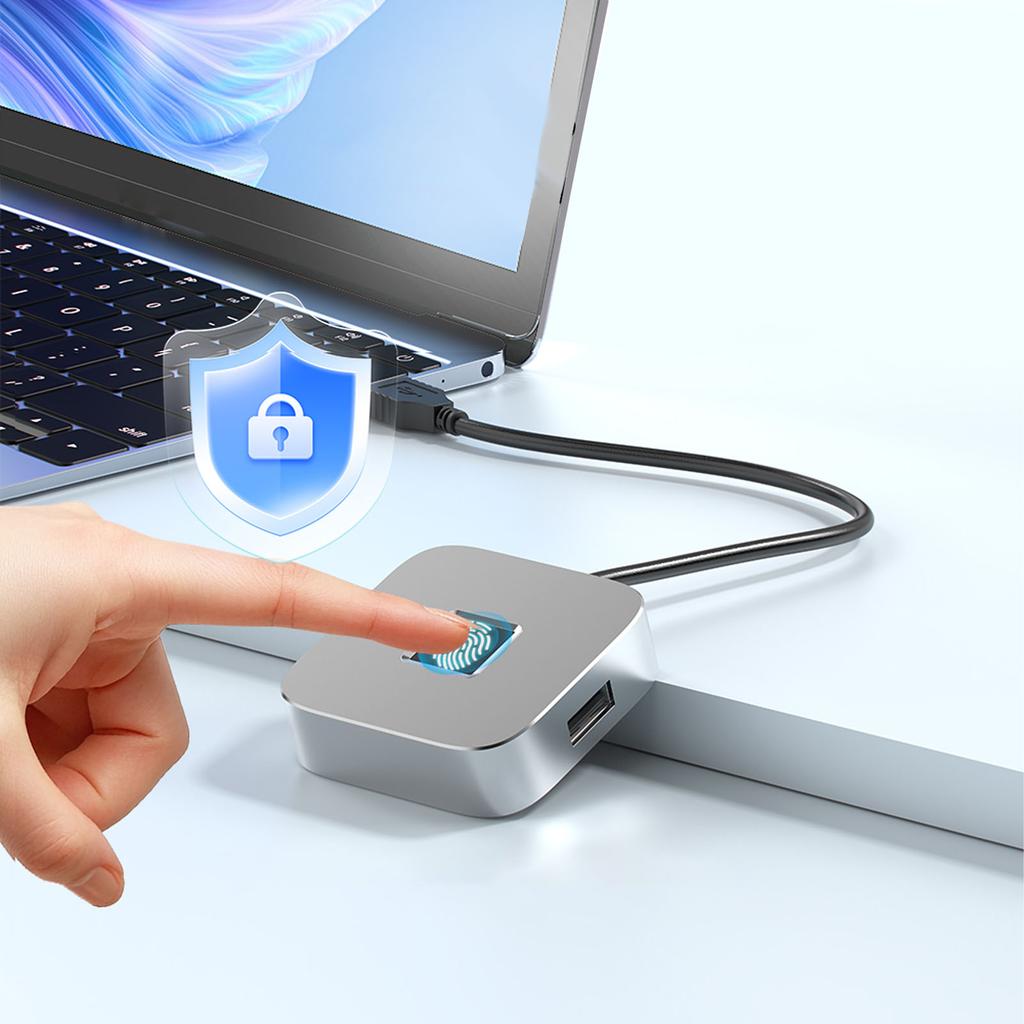 USB Fingerabdruckleser Unterstützung für 10 11 PC Dongle 360 Grad Touch Schnelles Matching Biometrischer Fingerabdruckscanner