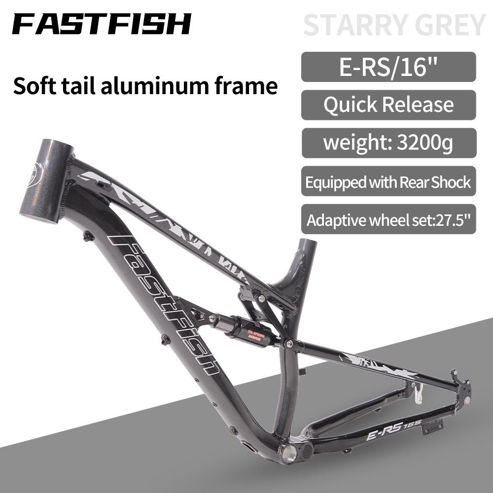 2024 XC Full Suspension MTB Bike Frame 26 27.5 16inch 27.5er Aluminum Alloy Downhill Enduro Mountain Bike Shock Absorber