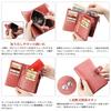 Genuine with Coin 18 Card Large Capacity Bill Double Button Double Perfect for or as a Gift [F.ZH] Women's Bi-fold Wallet, Leather, Purse, Slots,