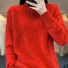 Maglione Donna Autunno Inverno Ispessito Caldo Lavorato a Maglia Elasticizzato Manica Lunga Top Oversize