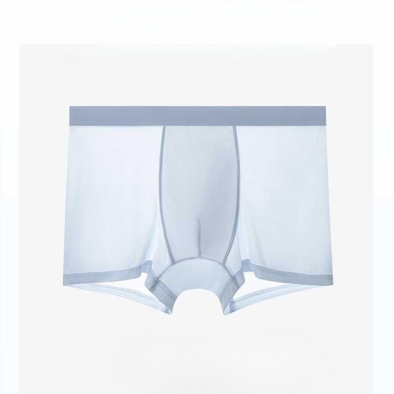 Plus Size Men's Summer Thin New Style Ice Silk Flat Angle Underwear