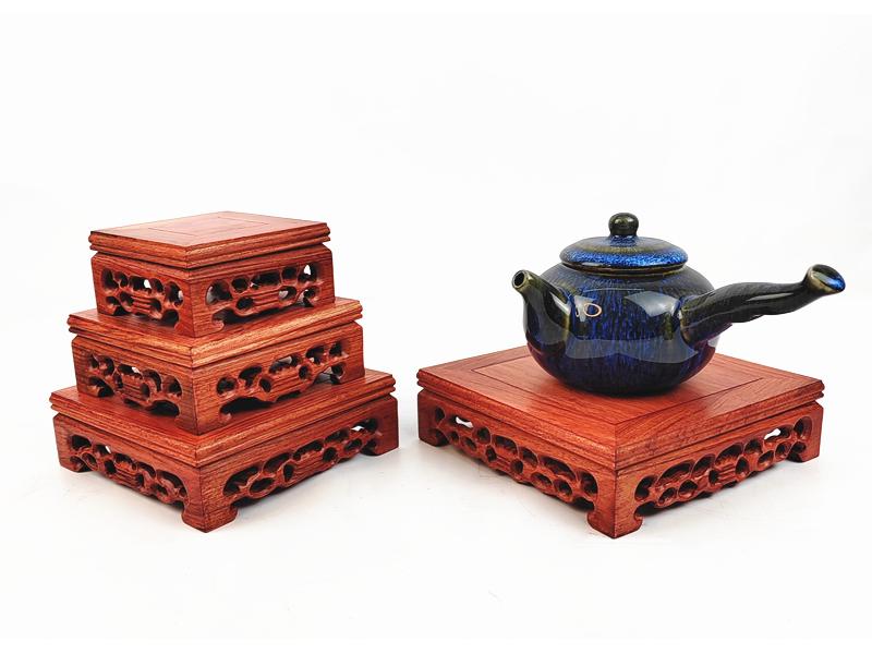 Karin Solid Wood Handicraft Stand for Vase, Pot, Bonsai, or Teapot Ornament