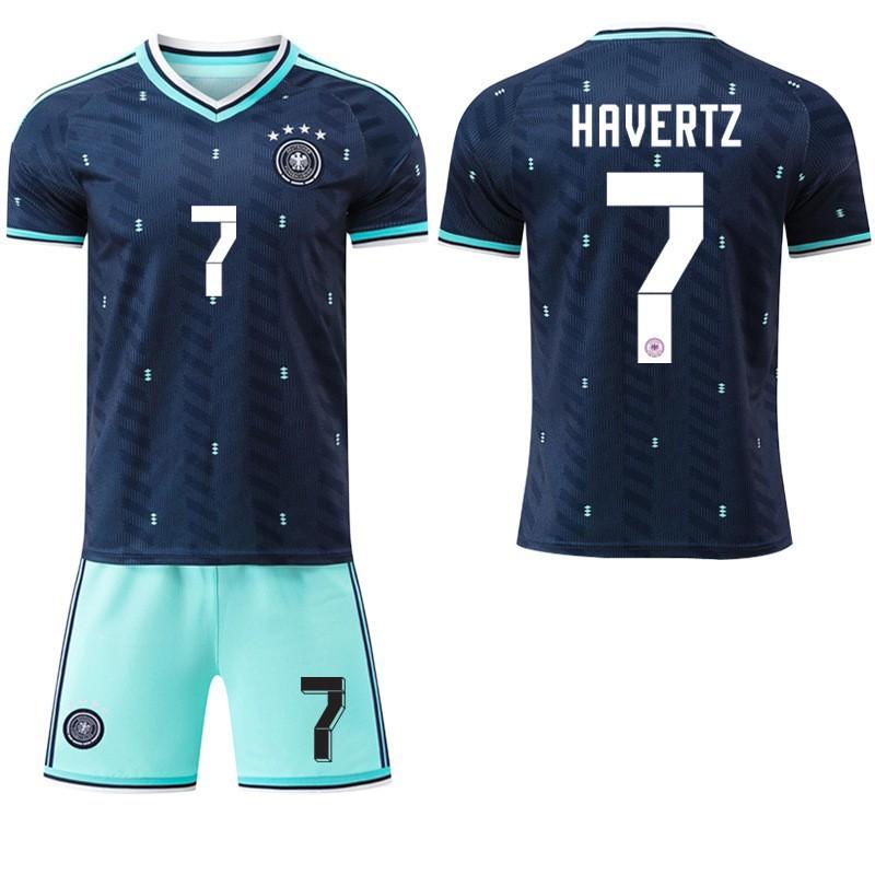 2627 Allemagne Extérieur Coupe du Monde N°. 8 Cross Jersey 7 Hafertz 10 Musiara Combinaison Uniforme de Football Homme