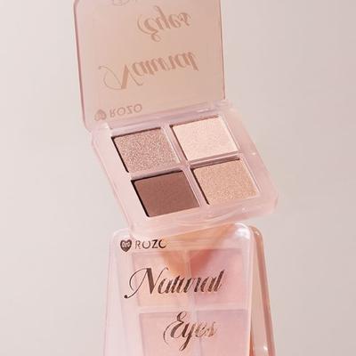 ROZO - Natürliche 4-Farben-Lidschattenpalette - 4 Typen