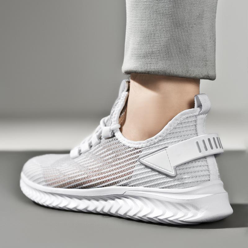Ultra-light Soft-soled Fly-woven Mesh Summer Breathable Socks Shoes Men's Mesh Shoes Large Size Trendy Versatile Sports and Leisure Men's Shoes