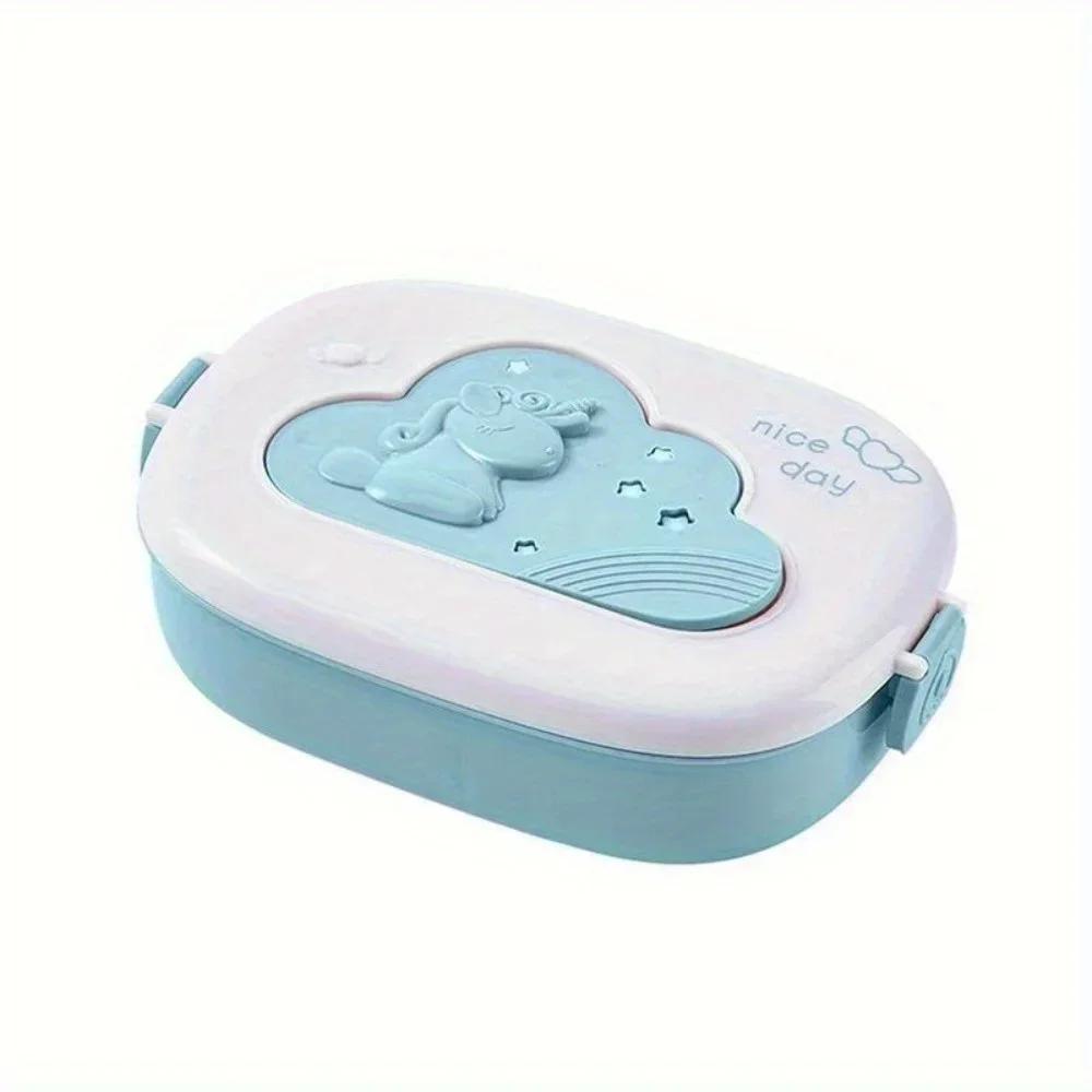 Portable Compartment Lunch Box Leakproof Food Container Bento Box Microwave Safe Meal Prep Storage School Outdoor Camping Picnic