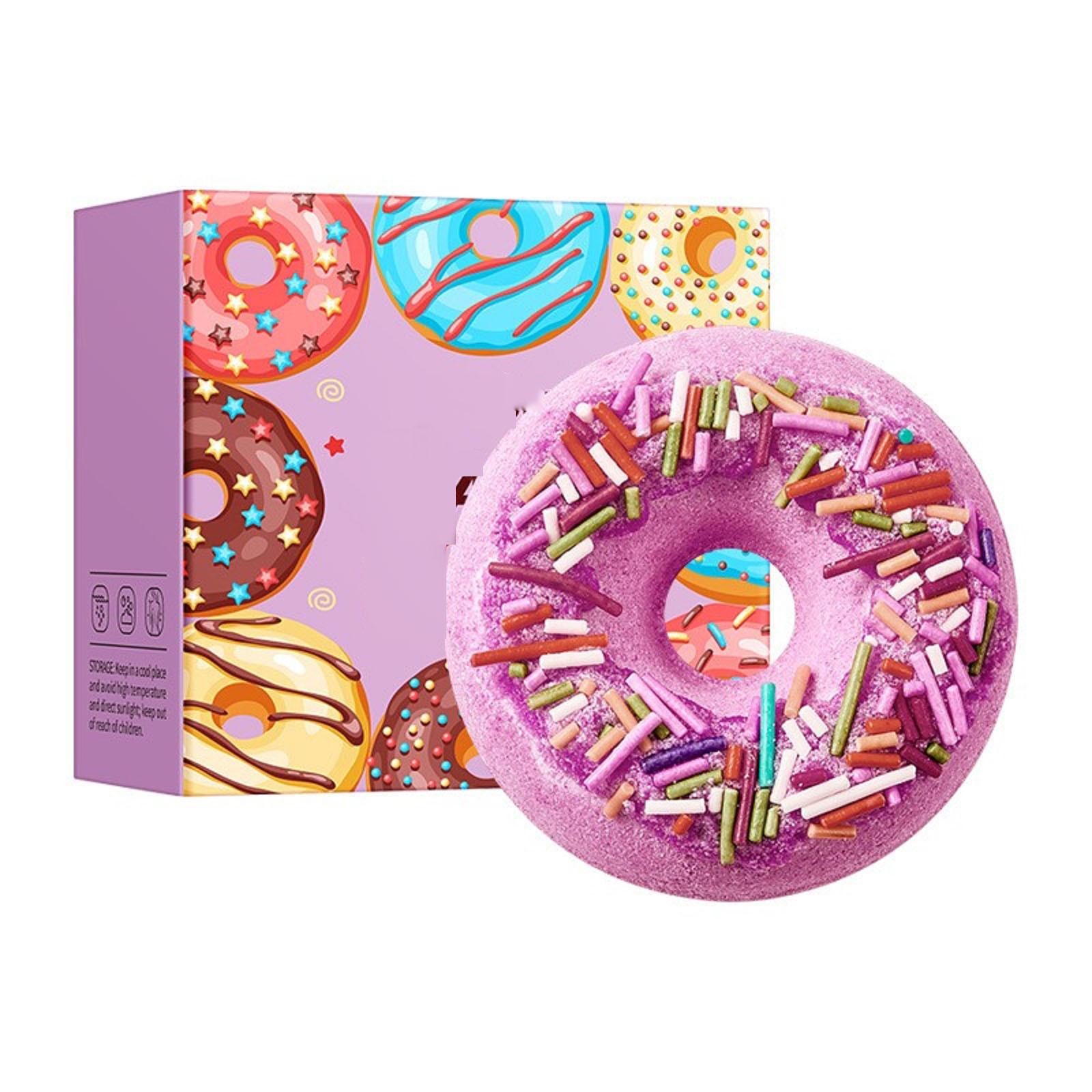 

Clean Body Bath Macaron Donut Bath, подарок для мамы, средства для ванны, подарок для женщин, подарок на день рождения, гладкая и увлажненная кожа, 1 шт. One Size фиолетовый