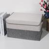 Thicken Storage Boxes Foldable Clothes Box High-quality Cotton and Linen Storage Box with Lid Washable Cloth Storage Boxes
