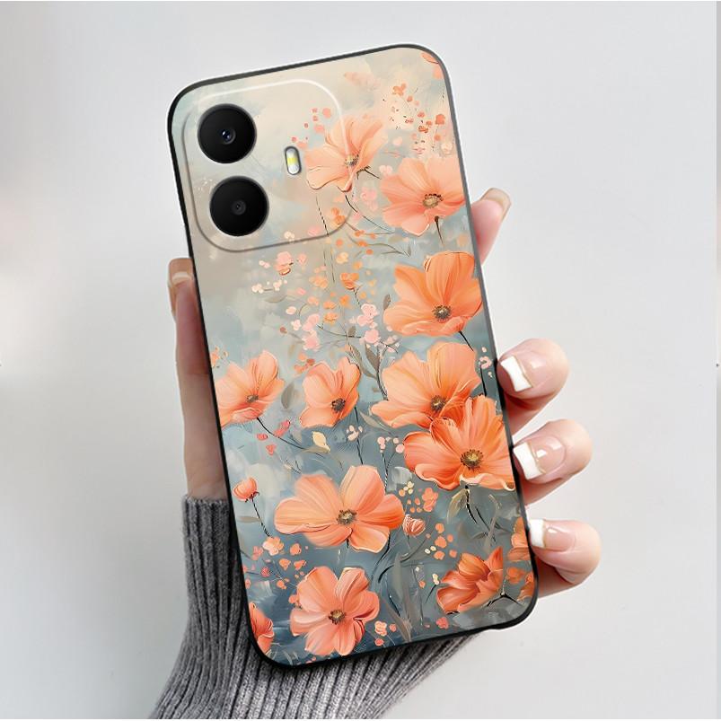 For TCL K70 4G 5G Case Luxury Fashion Butterfly Flower Black Soft Silicone Bumper Cover for TCL K70 Power T522A T522E Phone Case