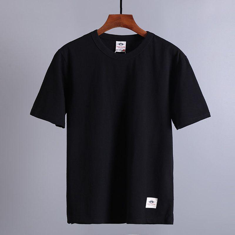 Exported to Japan Export Balance Cargo with Logo Cut off Big Sale Men Summer Factory Original Order Print Pure Cotton Pullover Short Sleeve T-shirt