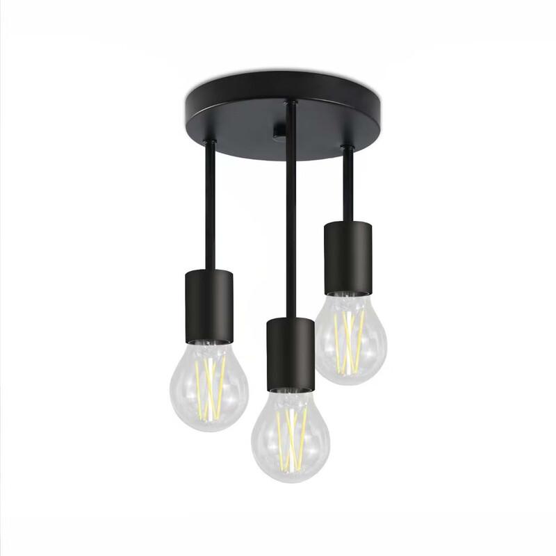 UOSU 3-Head Black Vertical Ceiling Lamp