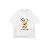 Cute Duck Print T-Shirt White Cartoon Duck With Text Sometimes I Think But Then I Forget Casual Summer Top For Women