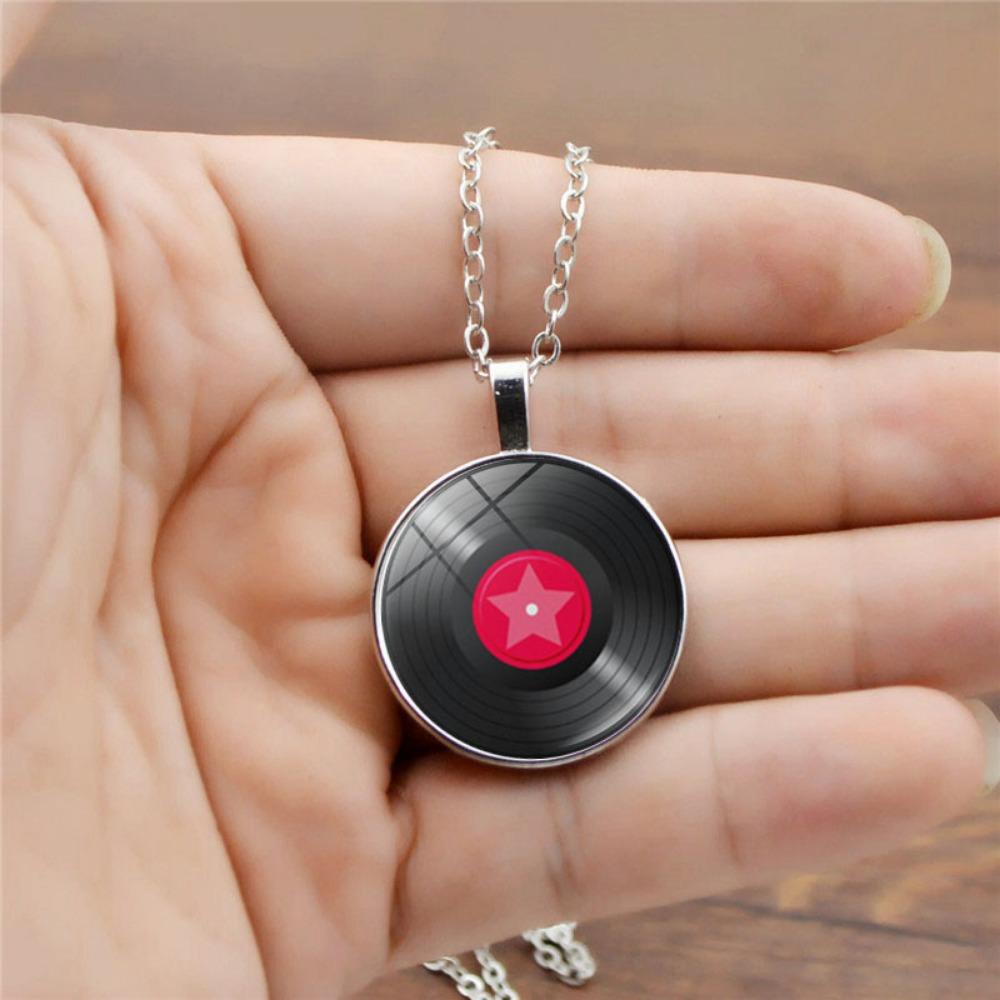 Vinyl Record Pendant Necklace All-match Jewelry for Women and Men