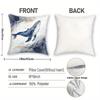 Blue Ocean Themed Pillowcases: Whale, Jellyfish, Stripes & Sunshine Design Sofa Cushion Cover Home Room Decoration