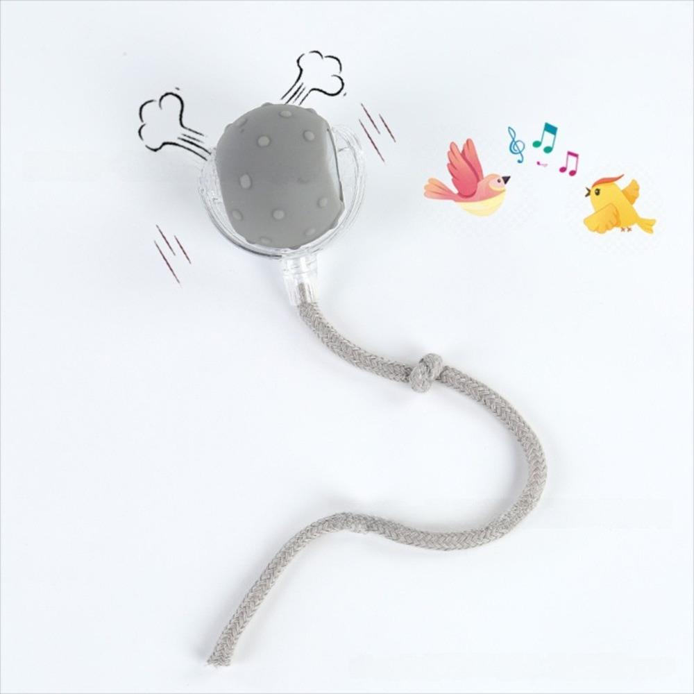 Automatic Smart Cat Toys Fast Rolling Imitate Mouse Tail Dog Cat Training Ball with Bird Sounds Indoor Playing