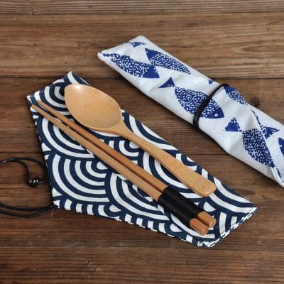 Geschirrtasche, wiederverwendbare Besteck-Aufbewahrungstasche aus Baumwolle und Leinen, Reiseverpackung, Aufbewahrungsbox, Picknick, Gabel, Löffel, Messer, Tasche, Küche