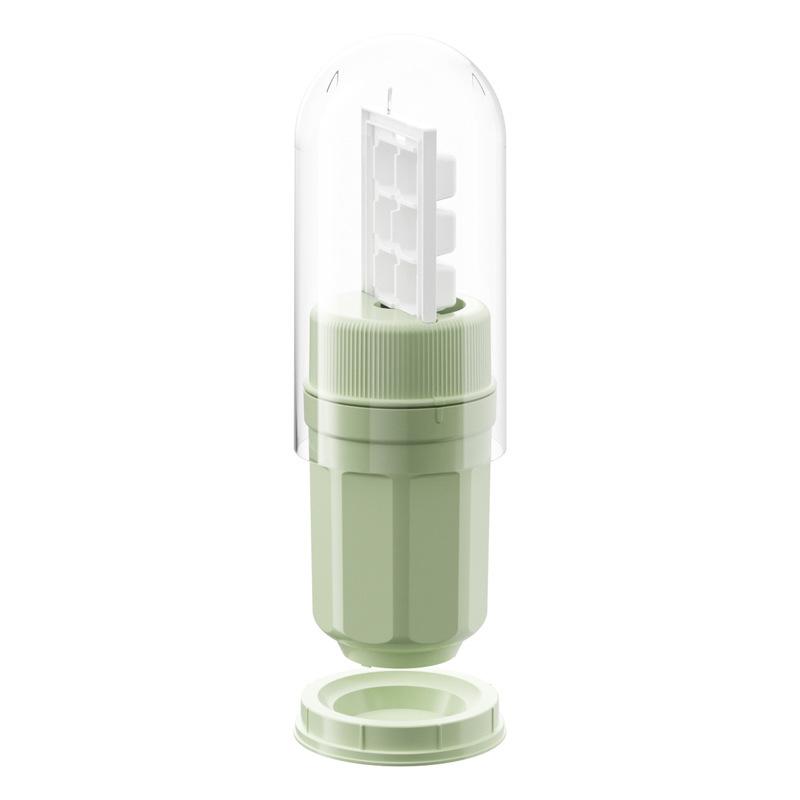 Ice Twister 30 Grids Square Reusable Ice Cube Mold Ice Tray with Rotatable Cup and Dust Cover for Drink, Juice, Whiskey