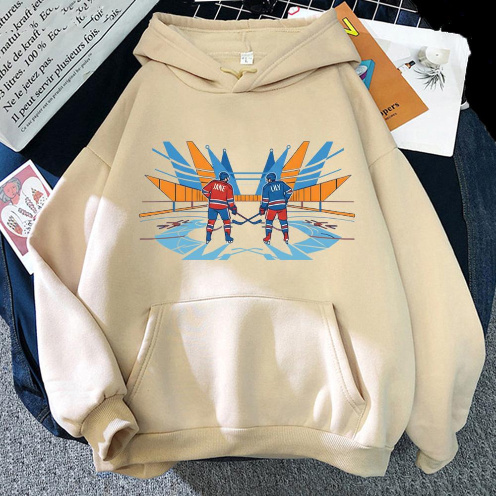 Heated Rivalry Hockey Hoody Jane & Lily Fan HOODIE Manga Style High Quality for Autumn/Winter Sweatshirt with Hooded Fleece