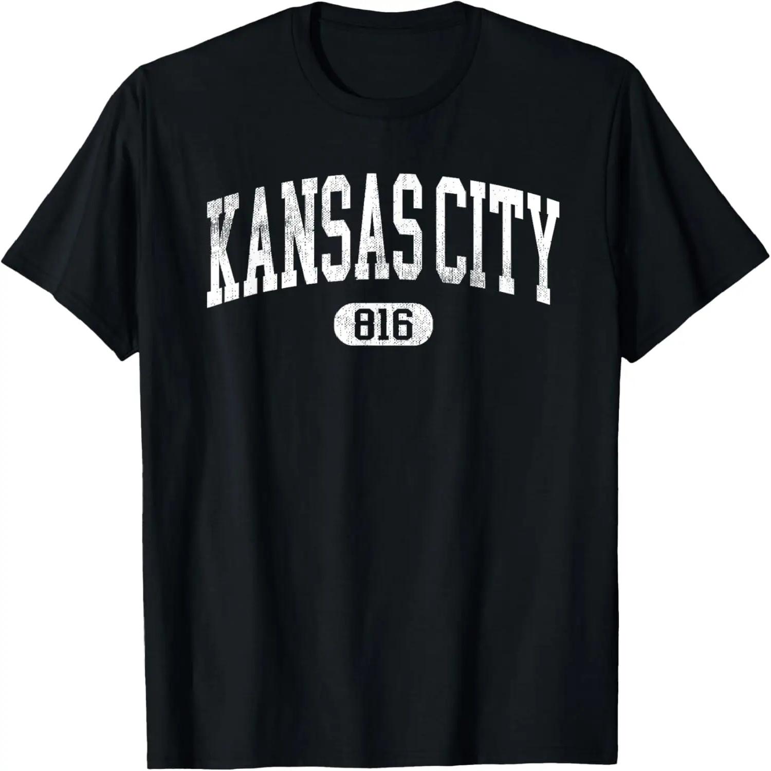 Kansas City Missouri 816 Area Code Retro Throwback Souvenir T-Shirt S