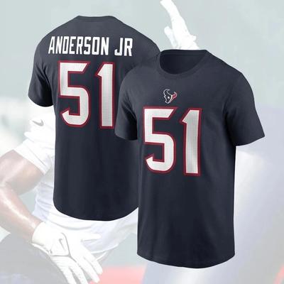 Will 1Anderson Houston Texan Team 2025 Name & Number Shirt Unisex S-5XL