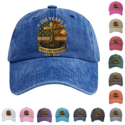 American Anniversary Commemorative Hat Printed Baseball Hat