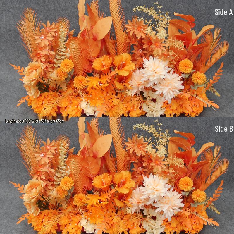 Wedding Aisle Blue Artificial Flower Row Decoration