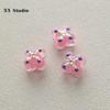 Pure Hand-painted Beads Stickers Diamonds Set Pearl Diy Jewelry Accessories Material Package Beads Car Pendant Cell Phone Chain Beads